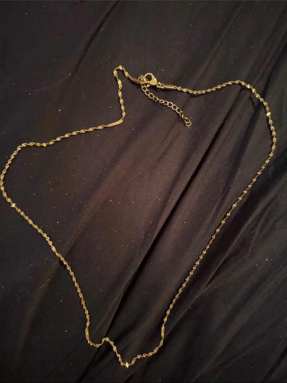 Gold Twisted Rope Chain Necklace - Women Jewelry
